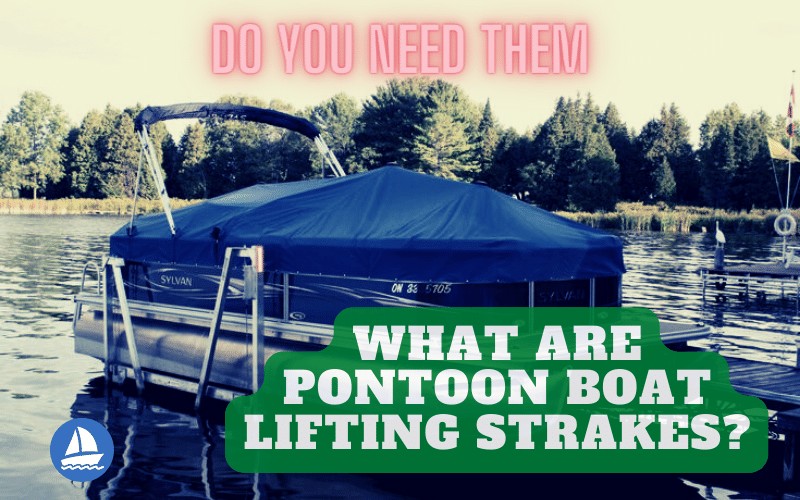 Pontoon boat lifting strakes