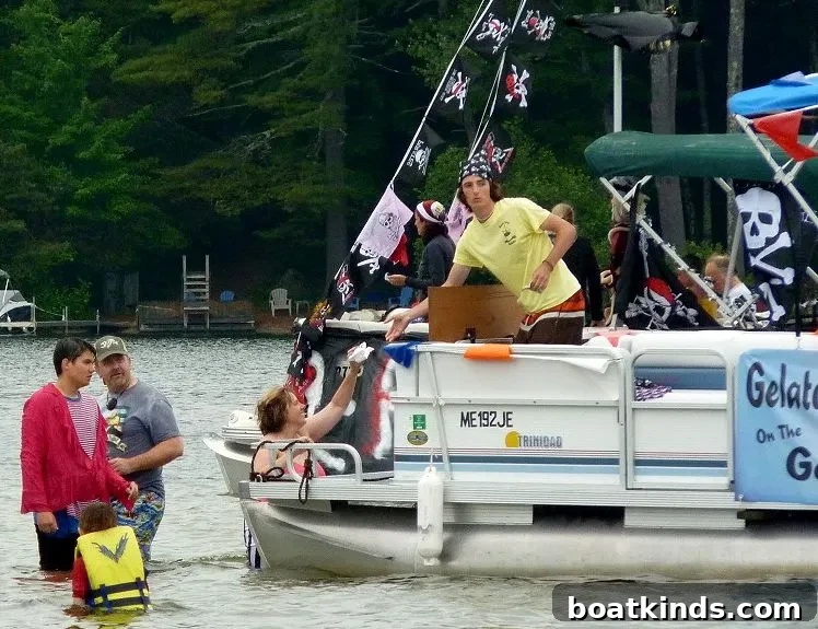 Ice Cream on the Boat: 10 Treats for Your Summer Boat Trip 2 Ice cream boat on a lake