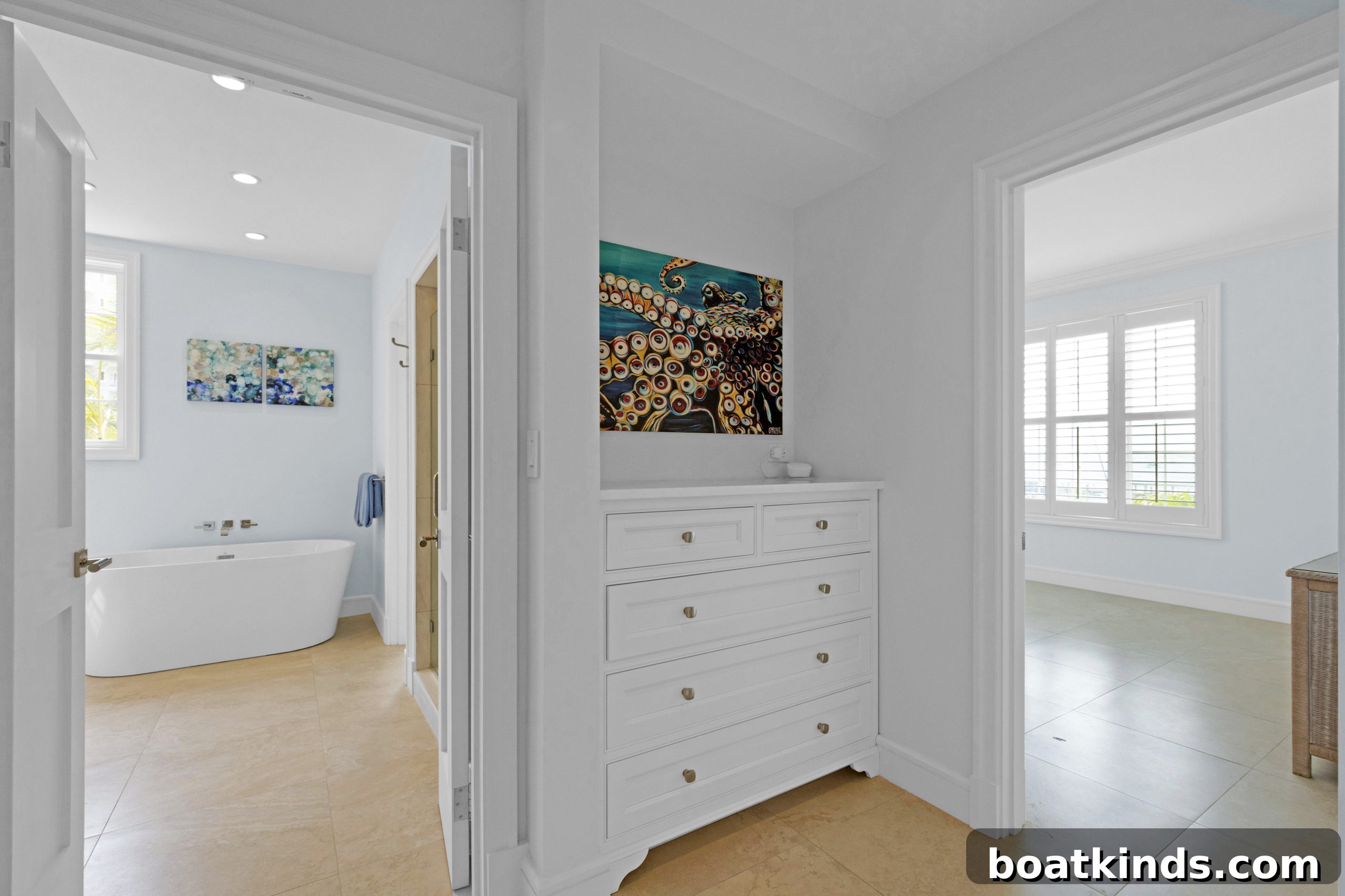 Master bathroom with soaking tub