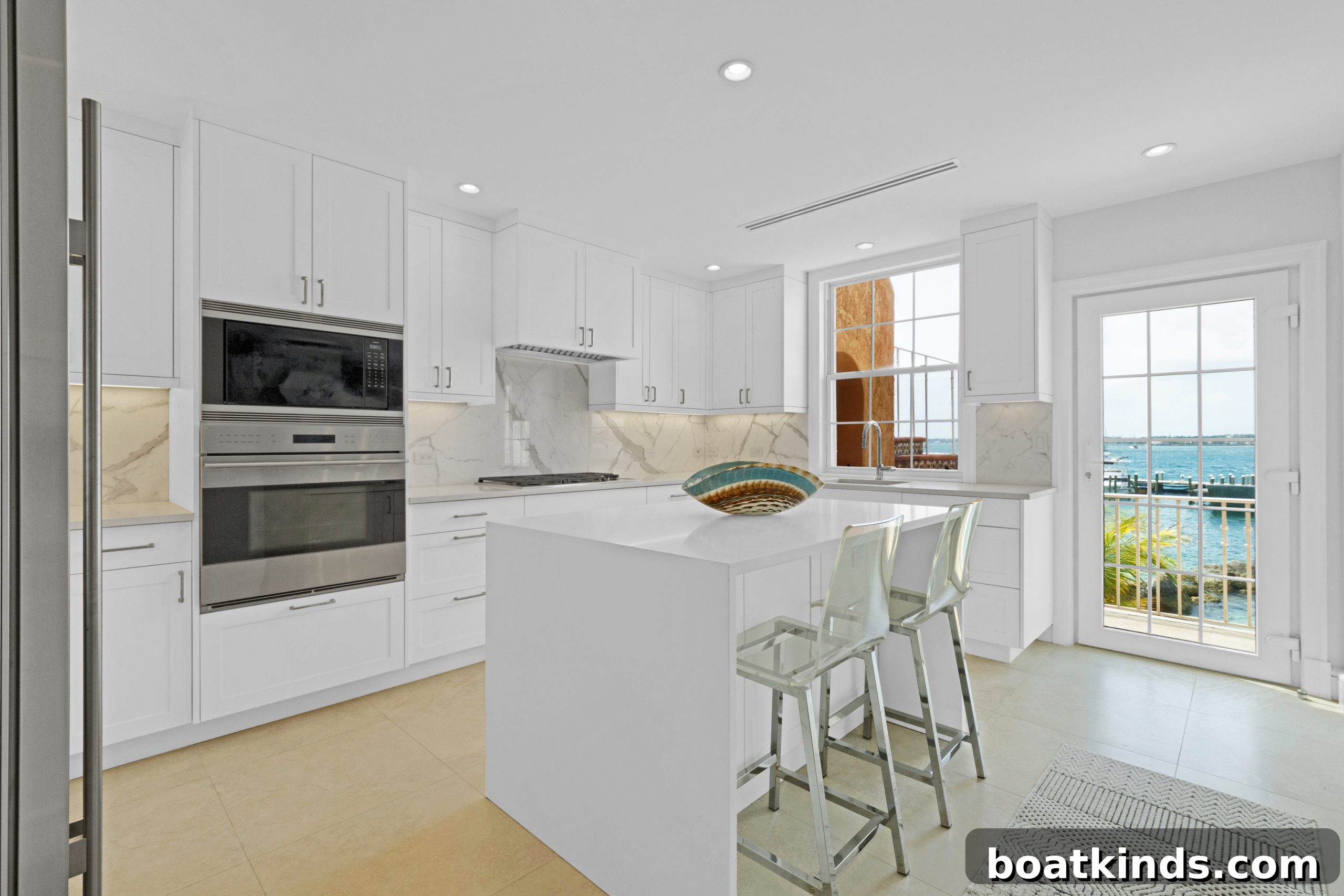 Gourmet kitchen with Sub-Zero and Wolf appliances