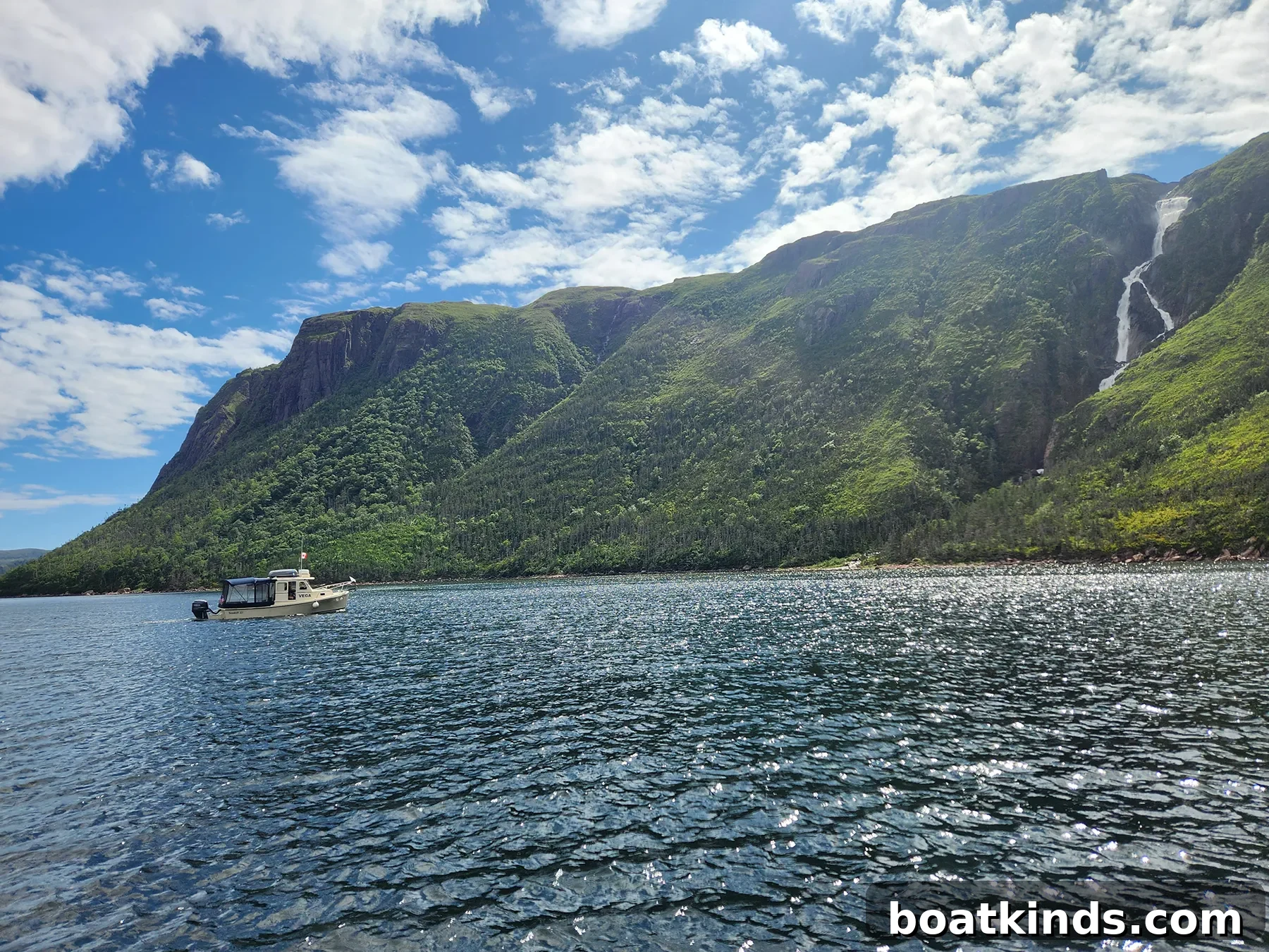 Cruising across Bras d'Or Lake