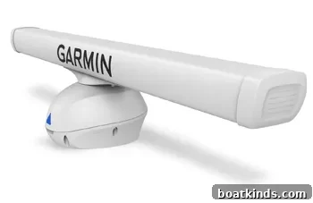 Garmin Fantom radar on a boat