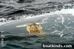 Aerial search plane over open water