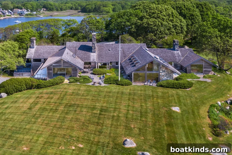 20-Acre Waterfront Estate with Private Dock in Stonington, CT