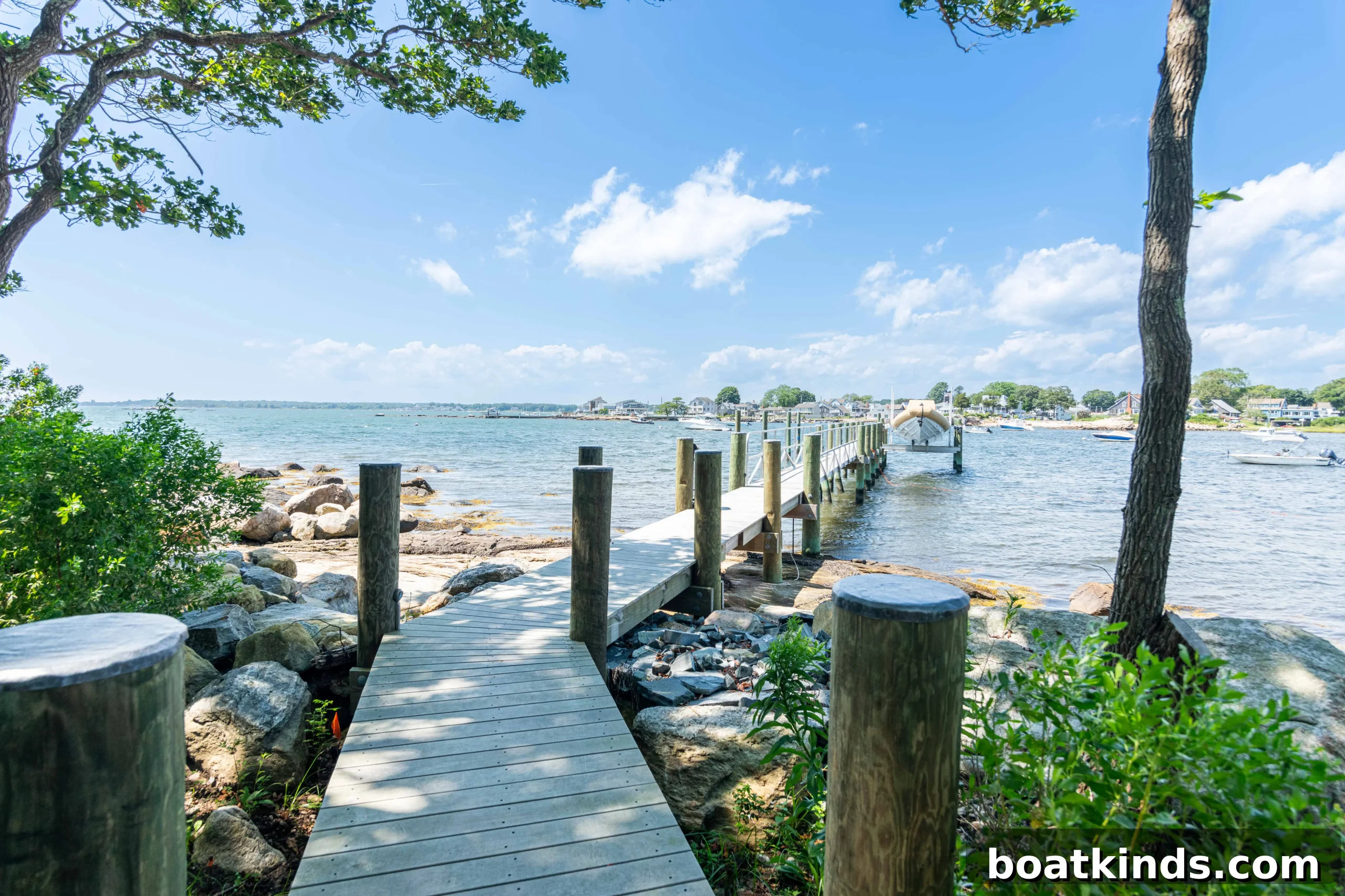 Panoramic water views from the peninsula