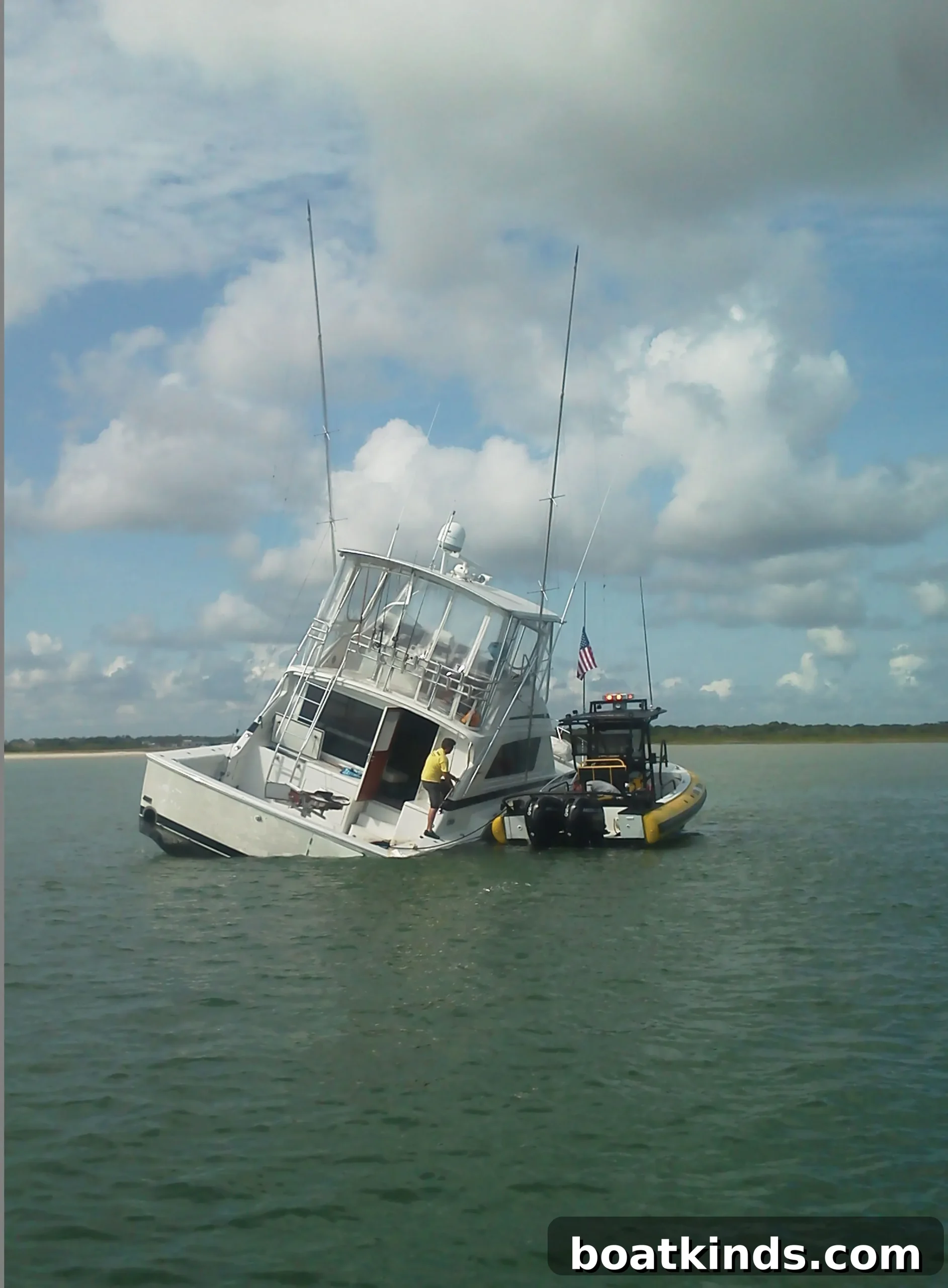 Preparing to kedge an anchor
