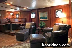Interior view of the restored Nantucket Lightship