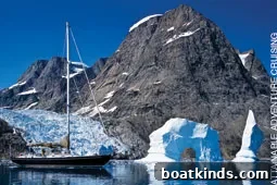 Couple discussing a route and study materials aboard their boat