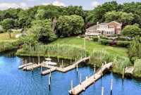 Luxury North Fork Waterfront Home with Deep Water Dock