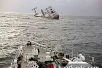 Ore-Laden Ship Listing Severely After Cargo Shift