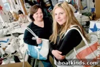 Reclaimed Sailcloth Tote Bags Made from Old Sails