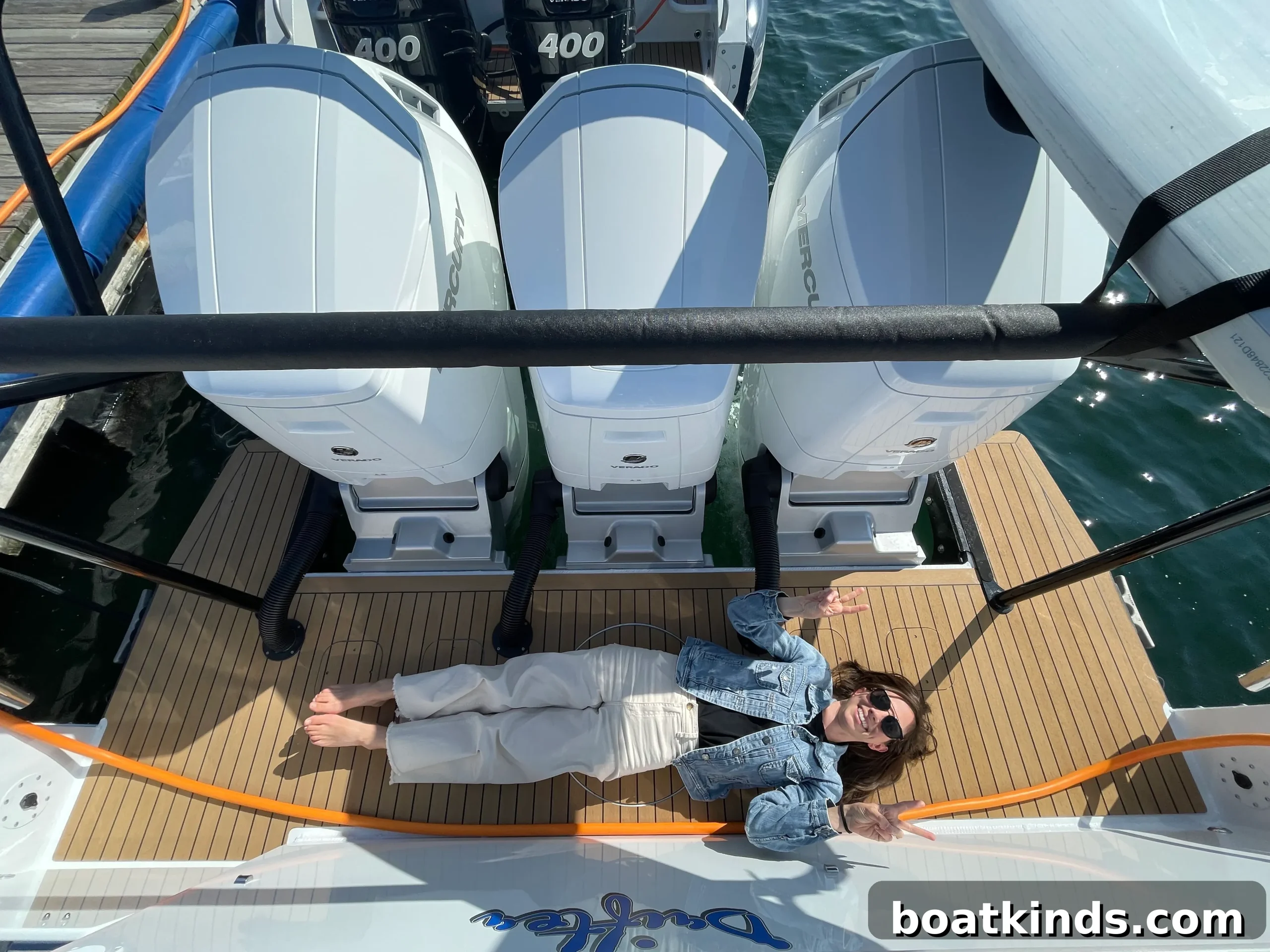 Side profile of the Life Proof GS-50 at the boat show