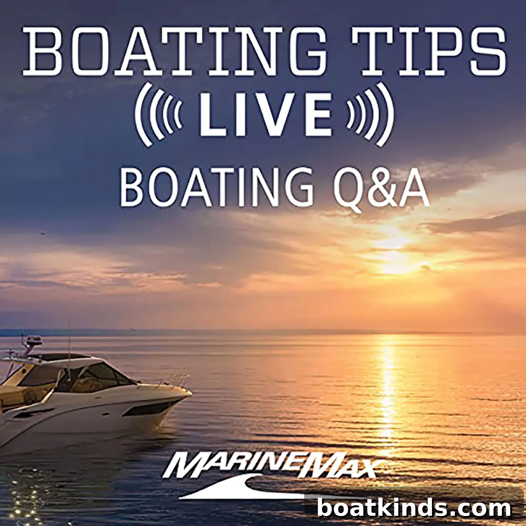 Podcast hosts discussing boating tips