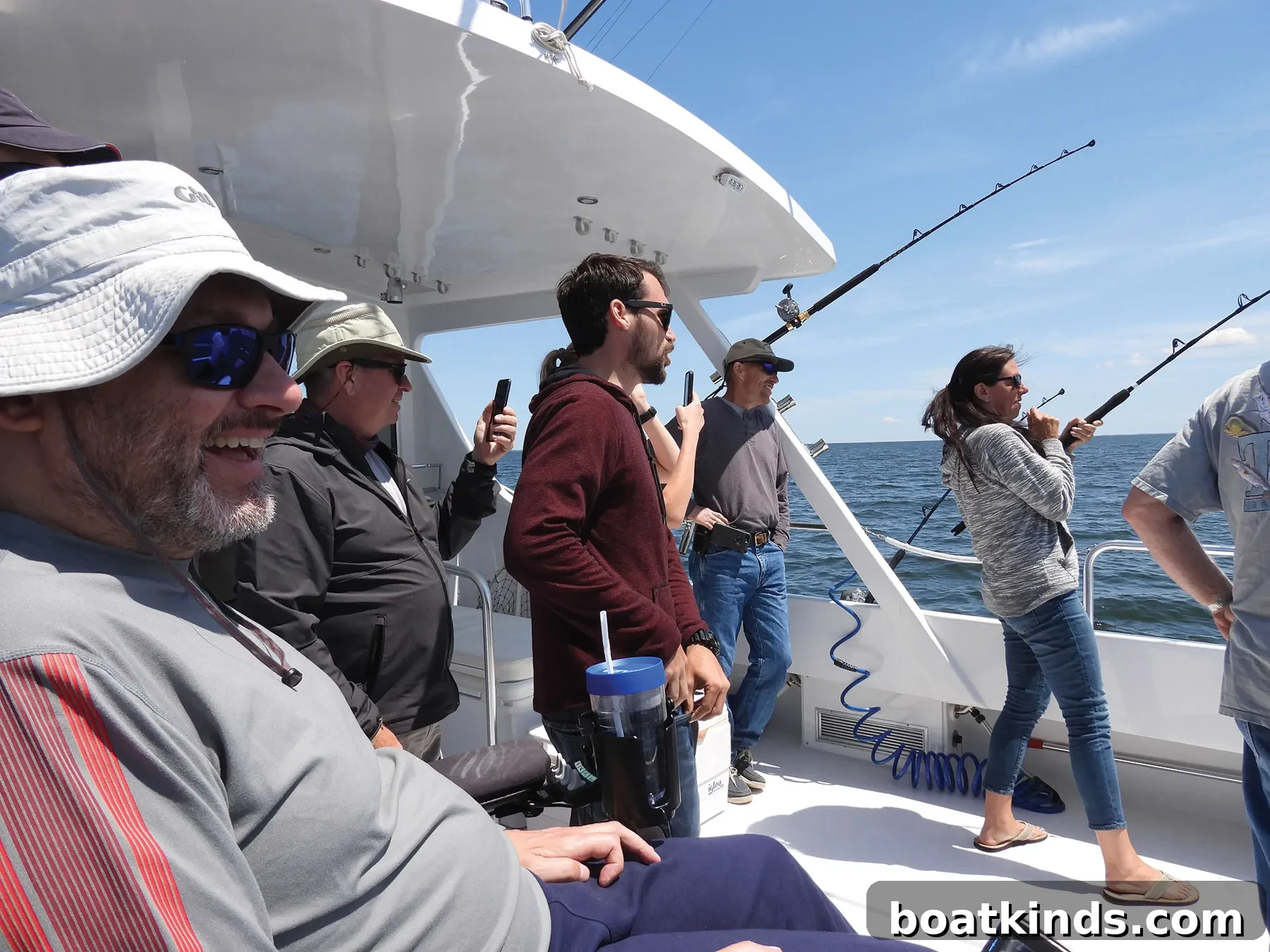 Guests fishing aboard Redeemer.