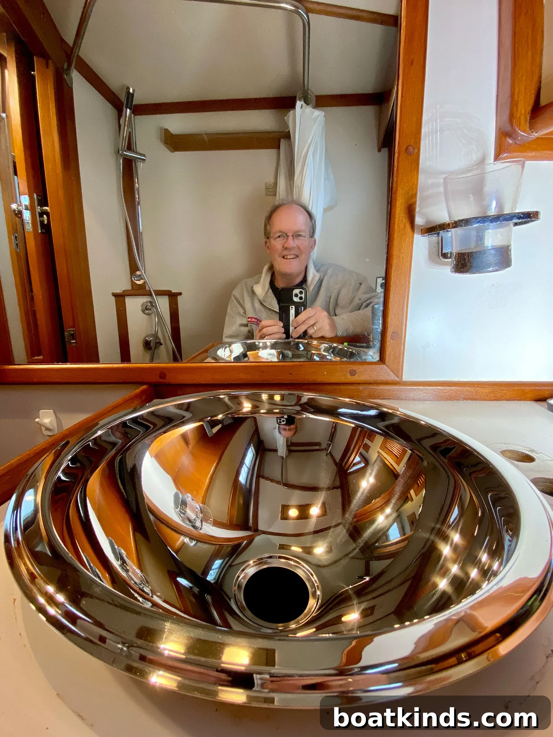 Galley work on Snow Goose