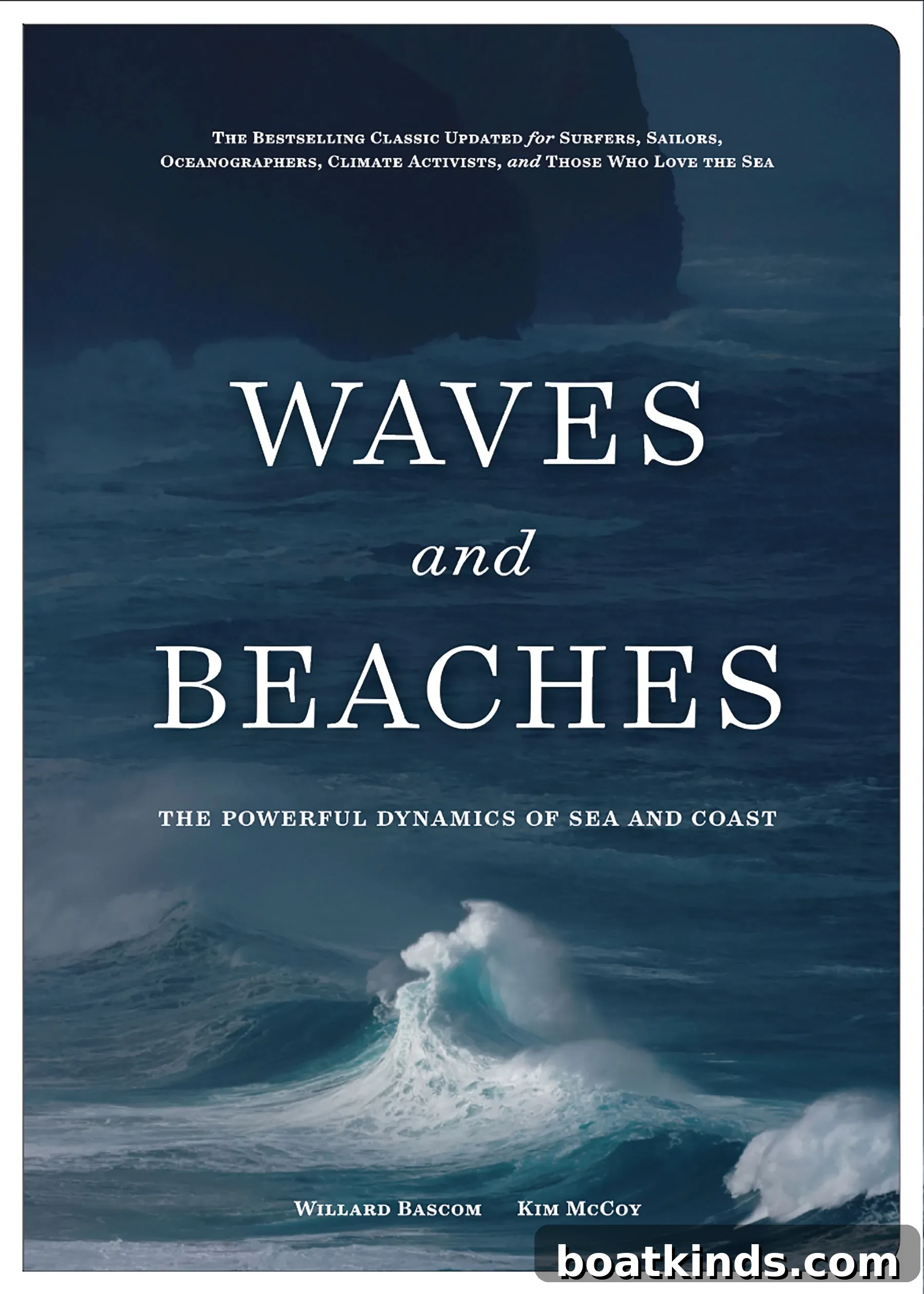 Waves and Beaches book cover and coastal photo