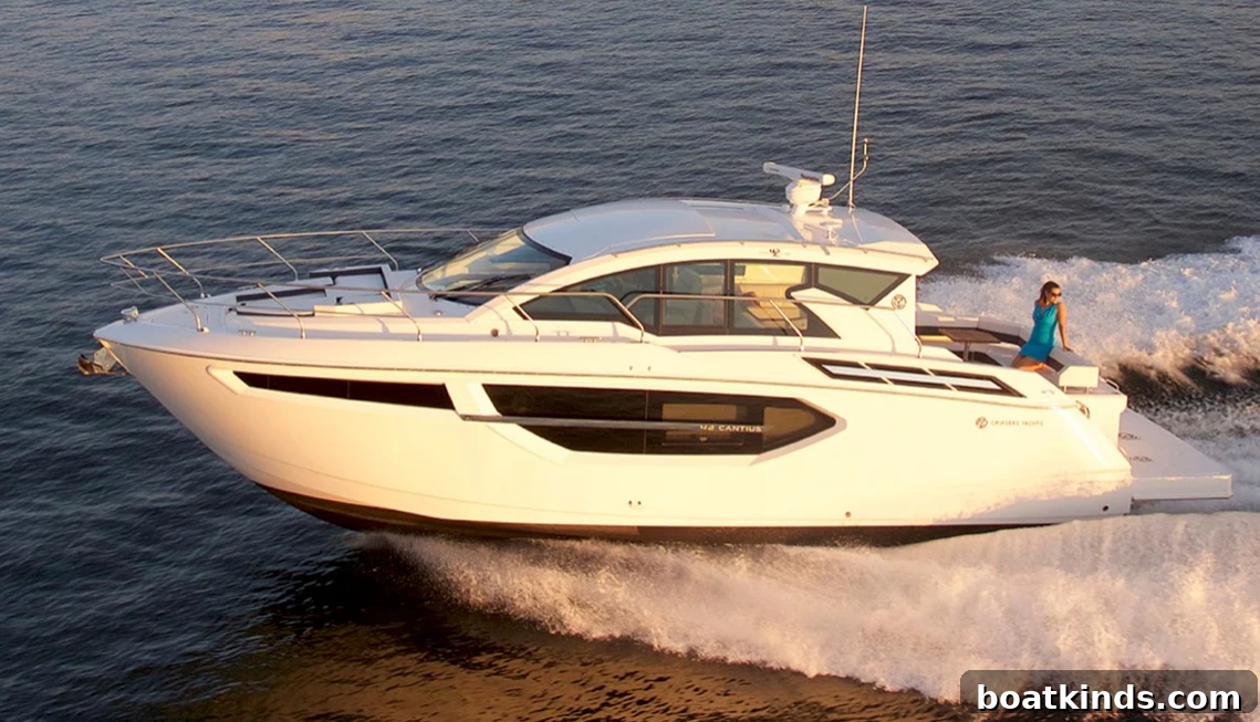 Cruiser 42 Cantius yacht interior and exterior