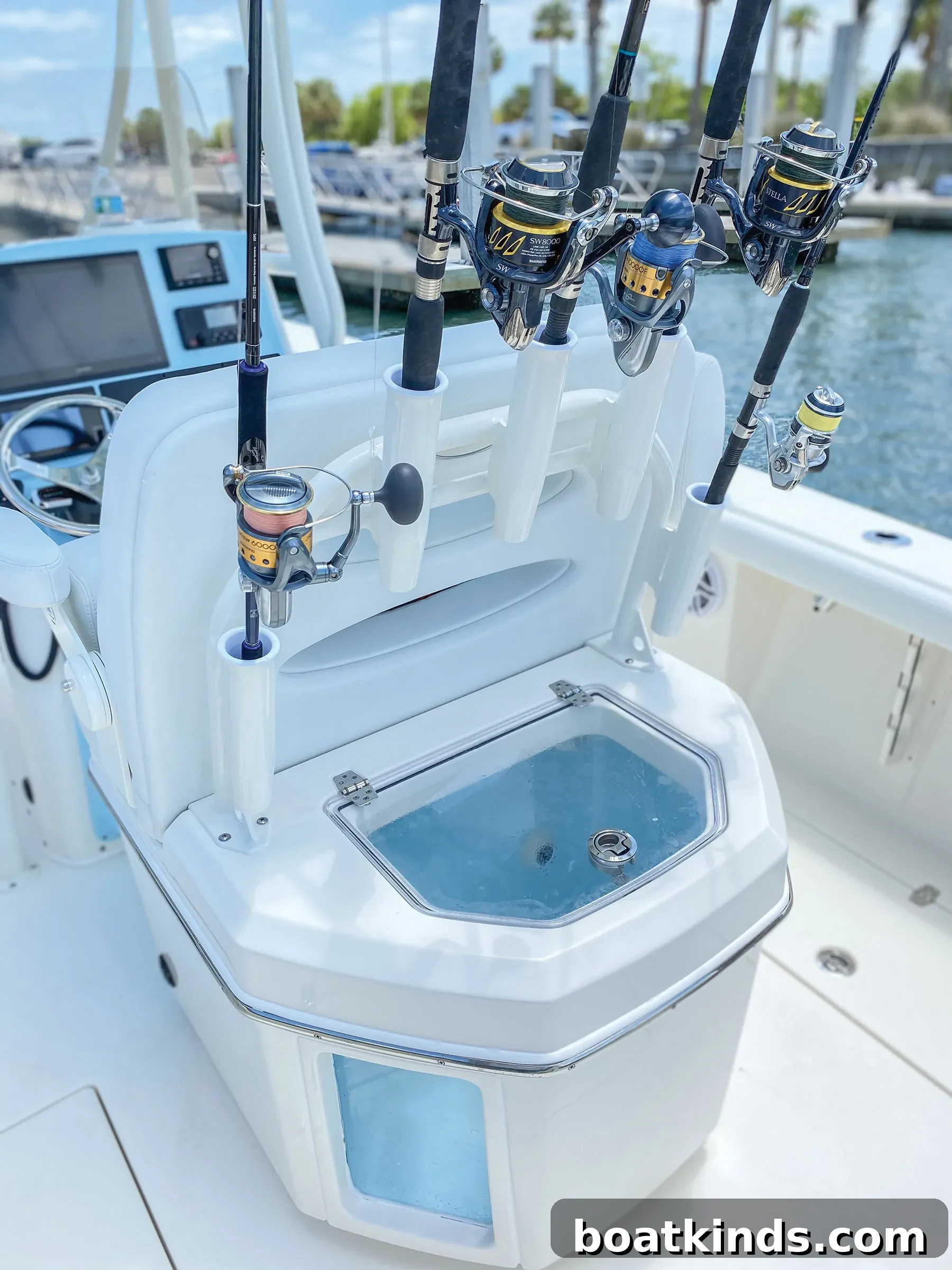 Aft cockpit and helm area