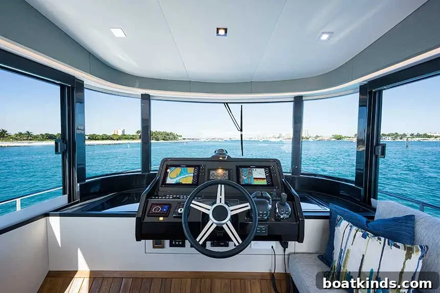 Aft deck and beach club area on the Okean 50X
