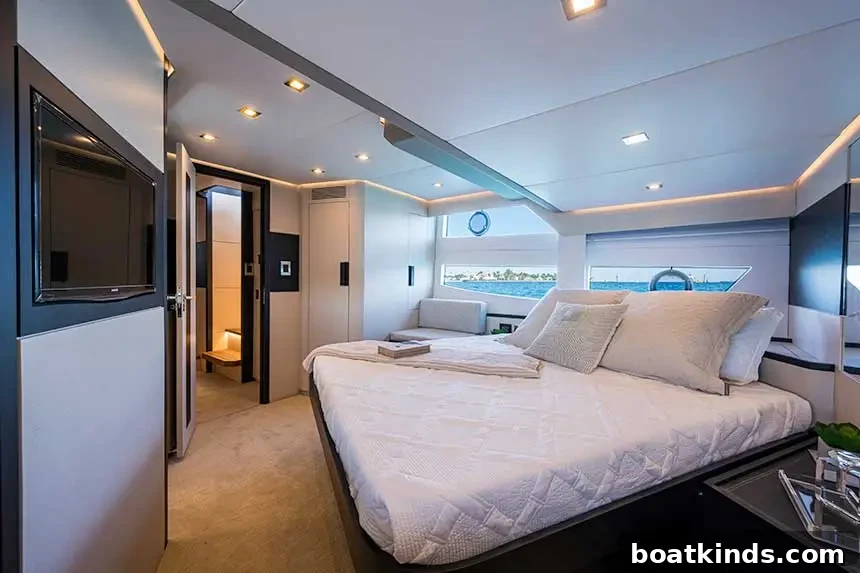 Interior salon and helm of the Okean 50X