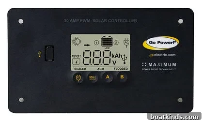 Go Power! Solar Flex kit installed on a boat deck