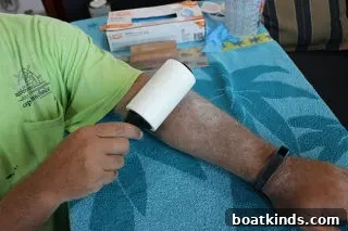 Roll-On/Roll-Off (RORO) Shipping: How It Works 2 Person doing fiberglass work