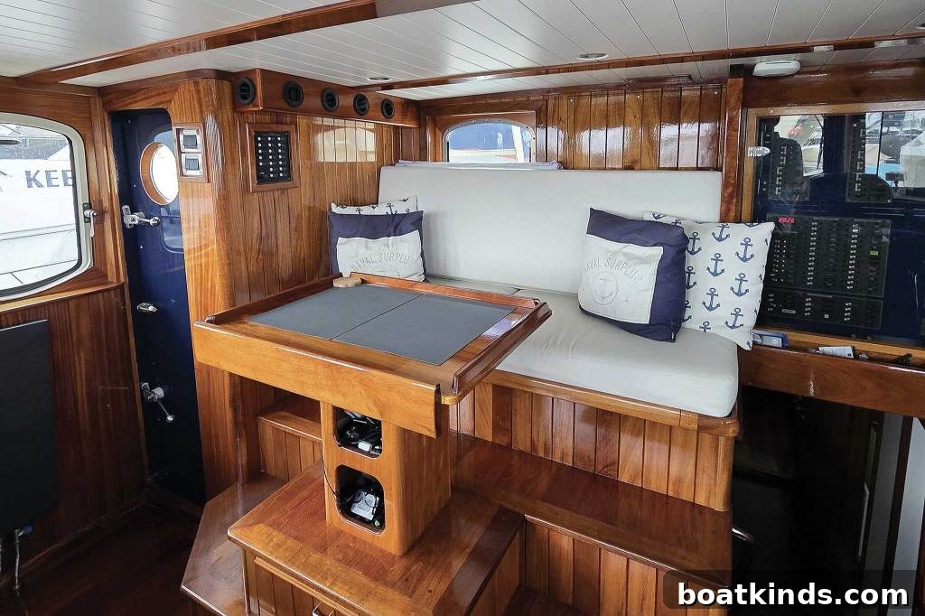 The lounge abaft the helm.